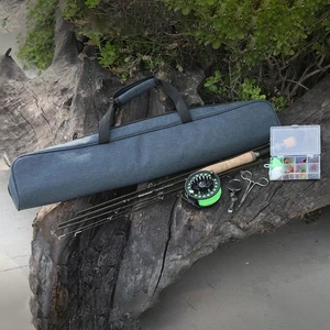 Carbon Fly Fishing Rod And Reel Combo Set 42 Pieces Kit Fly Fishing Gear VVFK - Picture 1 of 16