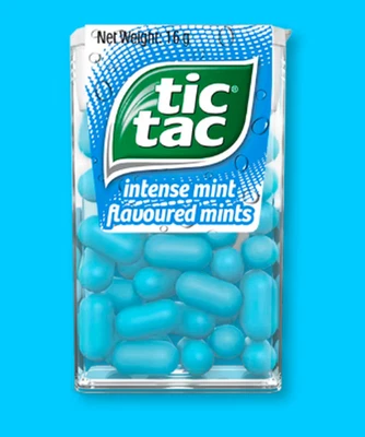 New Limited Edition Tic Tac Intense Mint flavored mint (Pack of 12) 13g free shp - Image 1 of 4