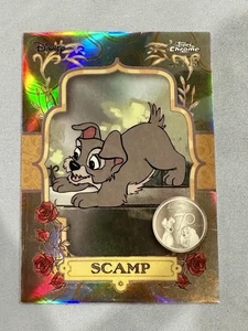 2025 Topps Chrome Disney SCAMP /25 SSP Spaghetti Lady And The Tramp - Picture 1 of 6