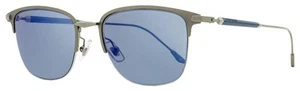 Longines Rectangular Sunglasses LG0022 09C Matte Gunmetal/Blue 53mm - Picture 1 of 2
