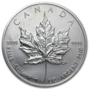 2003 Canada 1 oz Silver Maple Leaf BU - Picture 1 of 3