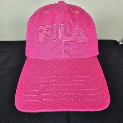 Gorra de béisbol Fila ligera con tirantes rosa para correr senderismo moda Foto 1 de 4