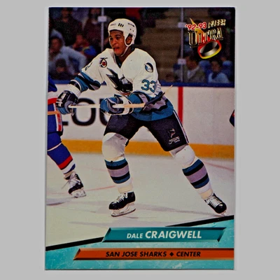 Dale Craigwell San Jose Sharks 92-93 Center Fleer Ultra Trading Card #192 - Image 1 of 2