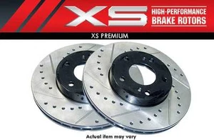 XS PREMIUM X-DRILLED & SLOTTED REAR BRAKE ROTORS FOR BMW 323i Ci 328i E36 E46 - Picture 1 of 2