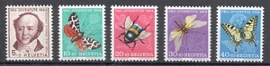 1954 - Svizzera - Pro Juvenute, cinque valori, 5 val. MNH** - Foto 1 di 1