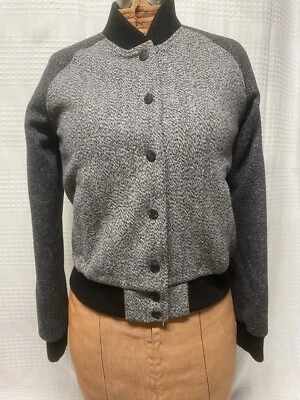 Chaqueta Bomber Levi's Para Mujer Lana Tweed Muestra Comercial Talla Pequeña Nueva Con Etiquetas Foto 1 de 4