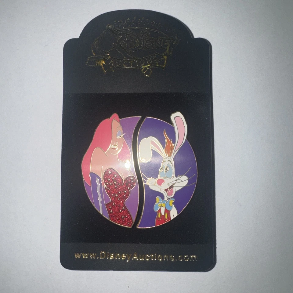 Disney Auctions Roger and Jessica Friendship 2 Pin Set LE Pin # 34439 Mint - Image 1 of 4