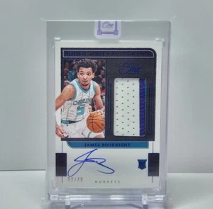2021-22 Panini One And One James Bouknight Blue Tri-Color Rookie Patch Auto /49 - Picture 1 of 2