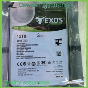 Seagate ST12000NM0127 Exos X14 12TB Sata 6Gb/s 3.5" Internal HDD Hard Disk Drive - Picture 1 of 1