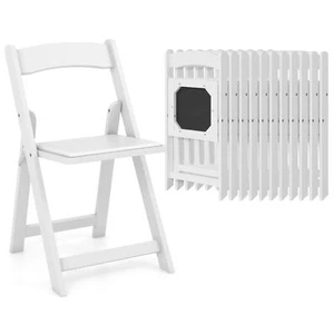 Set of 12 Dining Chairs w/ Rubber Wood Legs & Padded Seat for Home Office - Picture 1 of 10