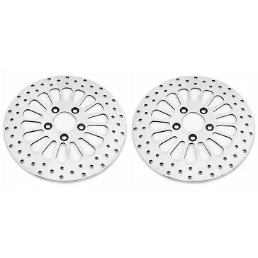2000'-2009' POLISHED HARLEY 11.5 HD BRAKE ROTORS SPORTSTER 883-FRONT & REAR  - Image 1 of 1
