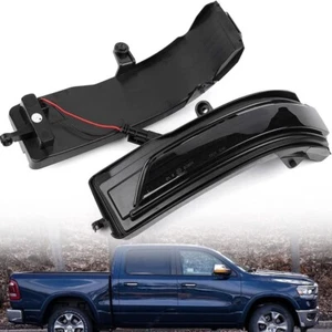 For Dodge Ram 1500 2019-2022 Amber Sequential LED Side Mirror Lights Turn Signal - Picture 1 of 12