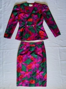 Steven Stoller New York, Women's, Vintage, Colorful, Skirt Suit, Size 8. - Picture 1 of 9