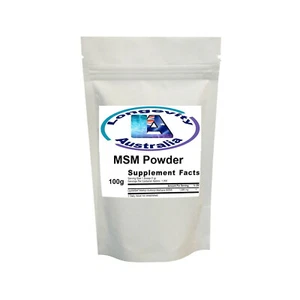 MSM ( METHYL SULFONYL METHANE ) - 100 GRAMS - PURE POWDER - JOINT & SKIN HEALTH - Picture 1 of 3
