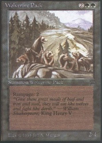 Wolverine Pack ~ Lightly Played Legends MTG Magic UltimateMTG Green Card - Image 1 of 1