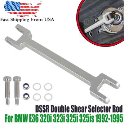 US For BMW E36 M3 325i/s DSSR Selector Rod Kit Aluminum 25111221547, 25111222664 - Image 1 of 4