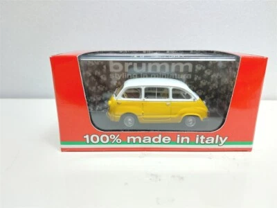 Fiat 600D Multipla bianco / giallo del 1960 - 1/43 Brumm art. R333-10 - Immagine 1 di 2