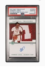2021 PANINI NATIONAL TREASURES COLLEGIATE HERBERT JONES RPA 4/5 PSA GEM MINT 10!