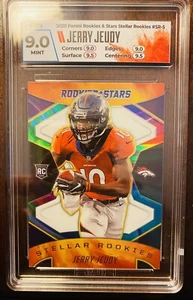 2020 Panini Rookies & Stars Jerry Jeudy Stellar Rookies #SR-5 HGA 9 MT Broncos - Picture 1 of 2