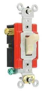 1 pair of Leviton 20 Amp Double-Pole Toggle Switch Industrial - Ivory 3 way - Bild 1 von 1