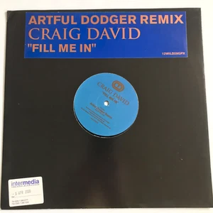 Craig David – Fill Me In - Artful Dodger Remix Vinyl 12" Promo *DL - Picture 1 of 3