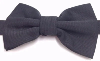 $120 Ryan Seacrest Mens Solid Black Bowtie Suit Dress Classic Adjustable Bow Tie Foto 1 de 4