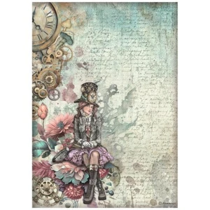 Stamperia A4 RICE PAPER - MASTER OF MAGIC - LADY - Decoupage - Picture 1 of 1