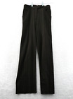 Max Studio Suit Pants Womens 26x32 Brown Pinstripe Pull On 26 x 32 Artist Artsy