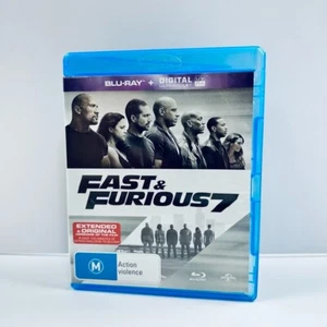 Fast & Furious 7 (Blu-Ray 2015) Region Free Action Crime Thriller Vin Diesel VGC - Picture 1 of 4