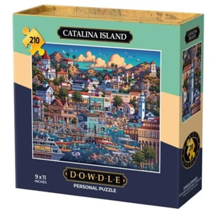 Rompecabezas personal Catalina Island 90535 California Dowdle Folk Art 210 piezas - Imagen 1 de 3