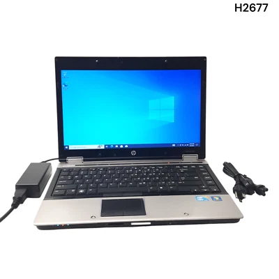 HP Eliltebook 8440p 14.1" Laptop i5 520M 4GB 150GB HDD DVD Win 10 Pro H2677 - Image 1 of 4
