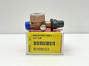 Danfoss 8168033 V09 1-1/4 in Rotolock x 5/8 ODF, Service Valve for Compressors - Picture 1 of 3