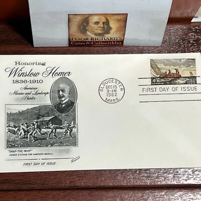 Scott #1207 4 Cent Stamp Winslow Homer 1ST Day Issue FD1007 - Image 1 of 4