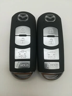 2*Fob Replacement Key shell for 2014-2018 MAZDA 6 MAZDA 3 MX-5 MIATA WAZSKE13D01 - Image 1 of 4