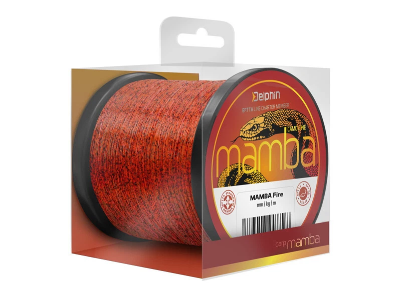 DELPHIN MAMBA Carp, rosso, Lenza monofilo per la pesca alla carpa - Immagine 1 di 1