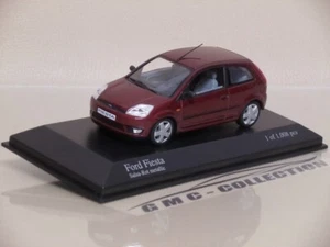FORD FiESTA 2002 AMARANTO BORDEAUX MET. EDiZiONE LiMiTATA MiNiCHAMPS 1/43 - Foto 1 di 3