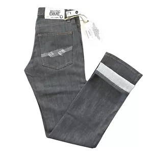 Rustikal Dime Herren schmale Passform anthrazitgrau Reißverschluss Fly Stretch Jeans Größe 28 neu mit Etikett $ 60 - Bild 1 von 5