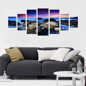 3D Sky Blue Rocks 82 Unframed Print Wall Paper Decal Wall Deco Indoor AJ Jenny - Picture 1 of 6