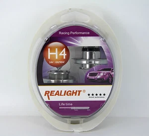 H4 Super Bright White HID Look Xenon Halogen Headlights Globes 12V 100W/90W - Picture 1 of 3