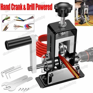 Manuelle Abisoliermaschine Bohrmaschine angetrieben Handkurbel Abisolierzange Werkzeug 1-25 mm - Bild 1 von 14