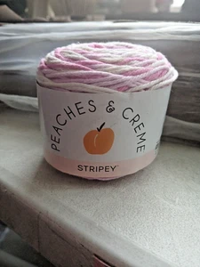 Pfirsiche & Creme gestreift 10 Yards 2Oz - Bild 1 von 3