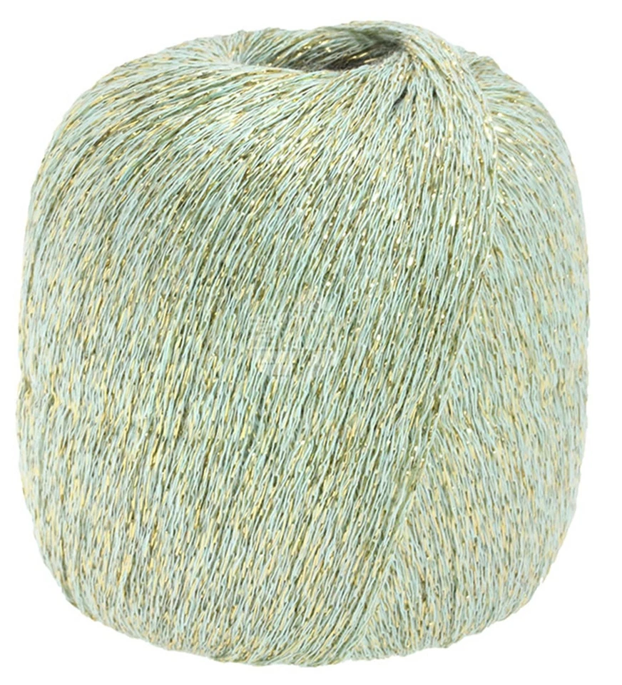 Wolle Kreativ! Lana Grossa - Brillino - Fb. 24 mint/gold 25 g - Bild 1 von 1