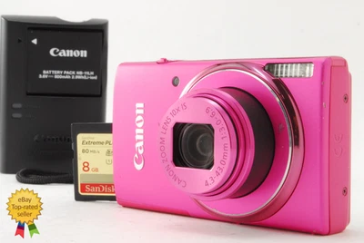 Y2K [EXC5 w/charger] Canon IXY 140 Pink Compact Digital Camera 20.0MP From Japan - Image 1 of 4