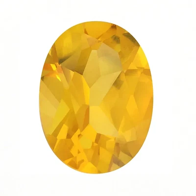 Piedras preciosas de imitación de calidad facetada naranja citrino corte ovalado en tamaños más grandes Foto 1 de 2