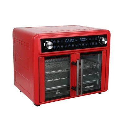 Kalorik MAXX 26 Quart Flex Sync Air Fryer Oven with 14 Accessories, Red - Image 1 of 4
