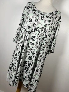 LOGO Lori Goldstein 3X Shirt Top grün blau U-Ausschnitt Tunika Stretch Damen V7 - Bild 1 von 6