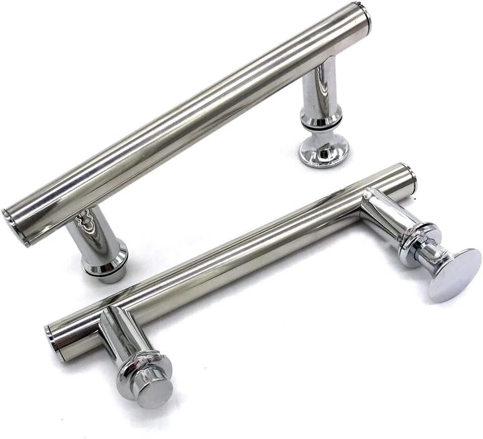 Chrome ABS Shower Door Handle 145mm 14.5cm Hole to