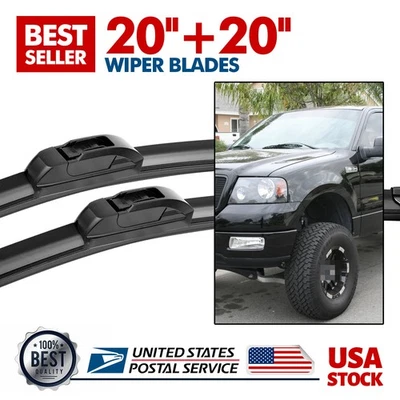 Limpiaparabrisas delantero para Ford E-150 2003-2014 20"+20" toda temporada 2 piezas Foto 1 de 4