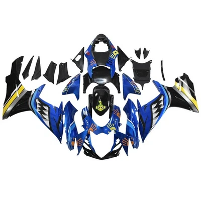 Carenados ABS para 2011-2026 GSX-R600 GSX-R 750 K11 Suzuki carrocería azul amarillo Foto 1 de 4