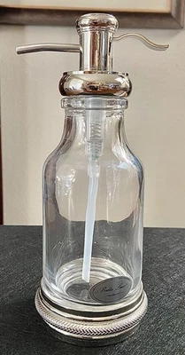 BELLA LUX BAÑO DE VIDRIO 8” TOCADOR JABÓN LOCIÓN BOMBA DISPENSADOR - CONSTRUCCIÓN SÓLIDA Foto 1 de 4